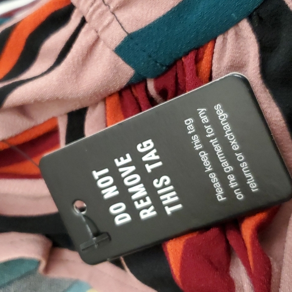 NWT Express Stripe Long Sleeve Twist Front Multicolored Jumpsuit Romper - Picture 4 of 4